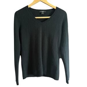Ann Taylor | Black 100% Cashmere Slim Fit Cashmere Sweater | Medium